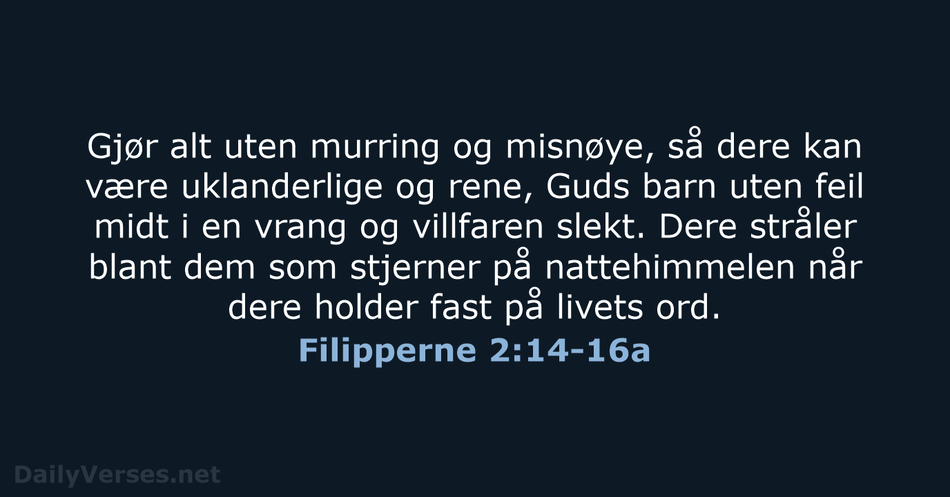 Filipperne 2:14-16a - B2024