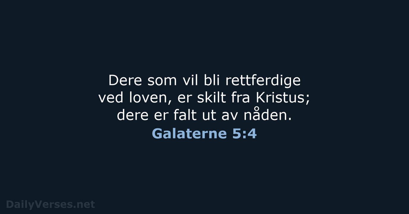 Galaterne 5:4 - B2024