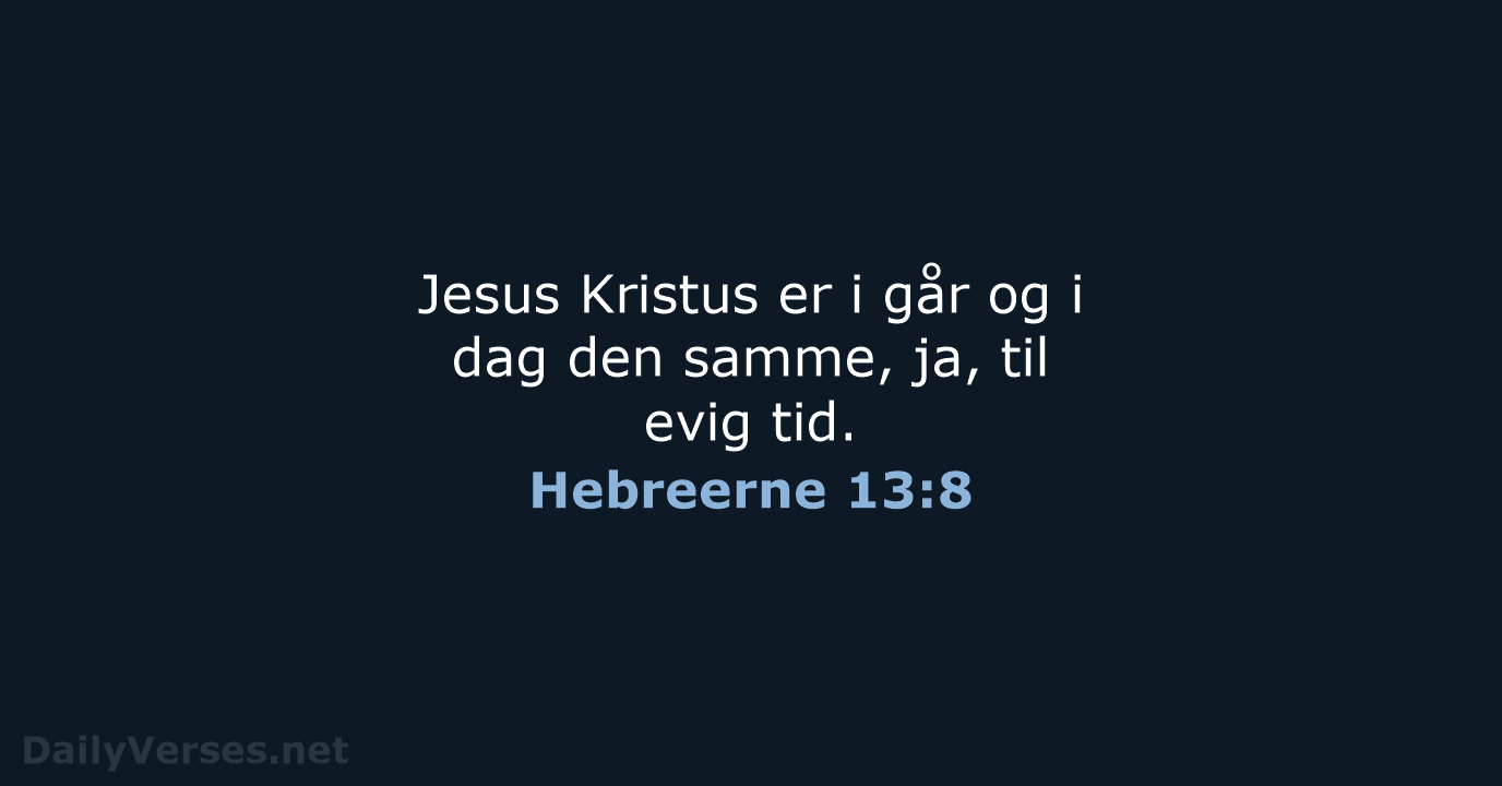 Hebreerne 13:8 - B2024