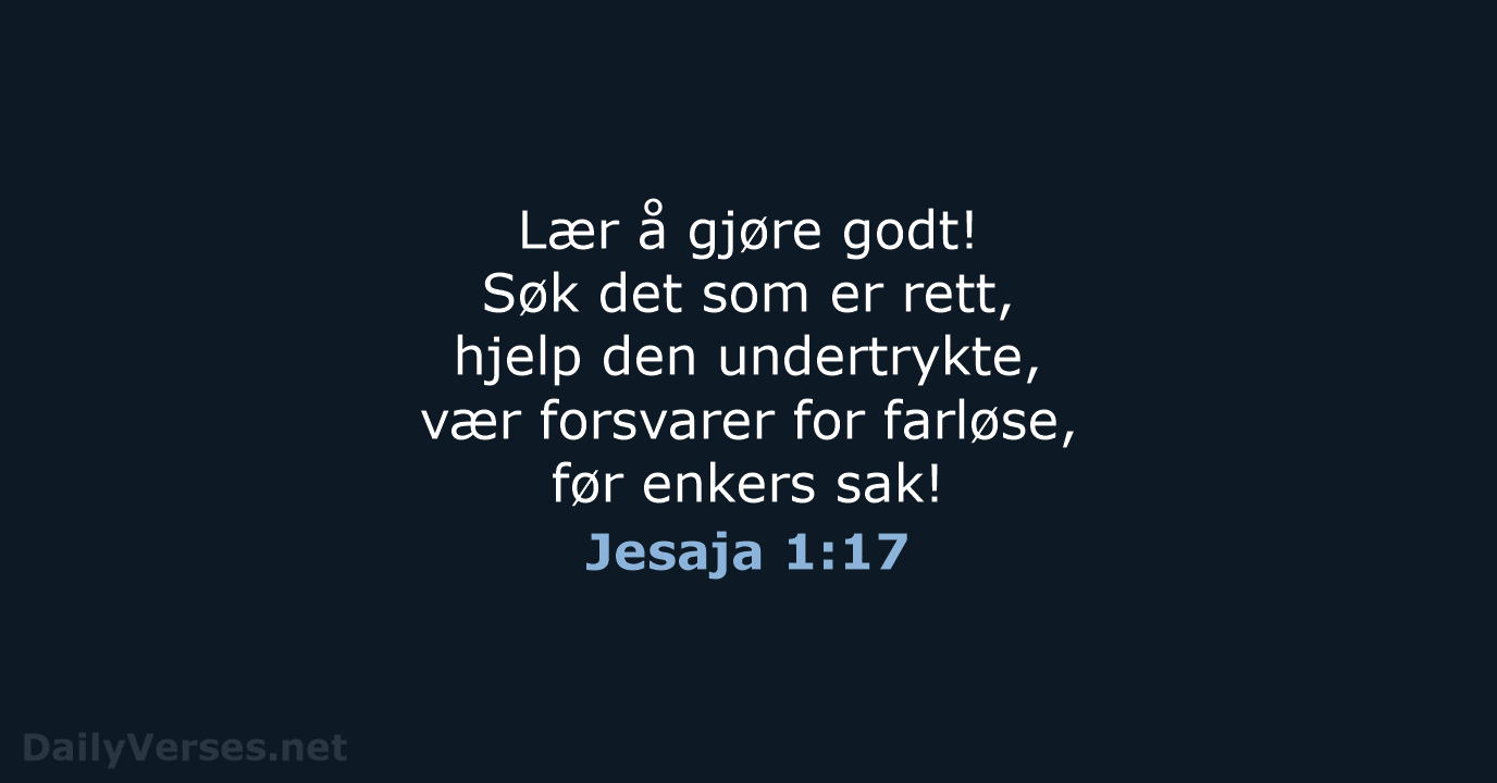 Jesaja 1:17 - B2024