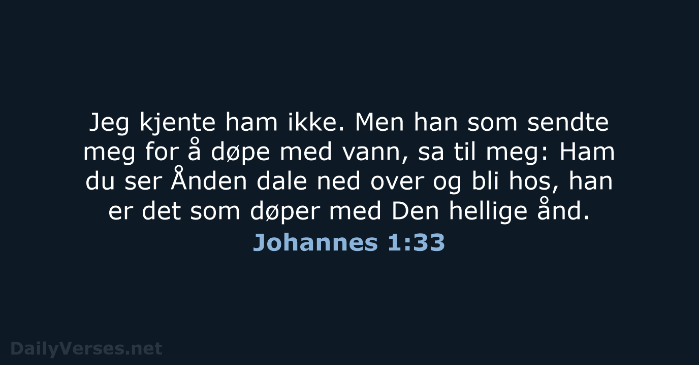 Johannes 1:33 - B2024
