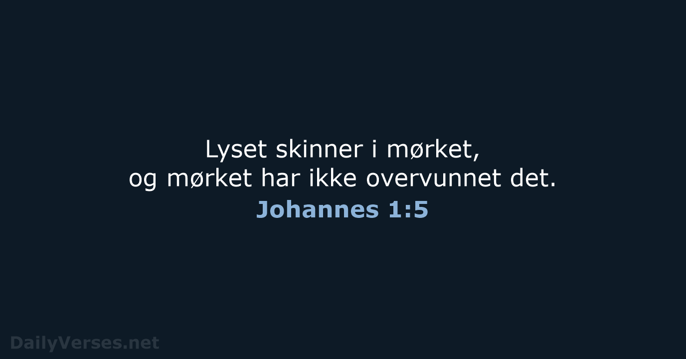 Johannes 1:5 - B2024