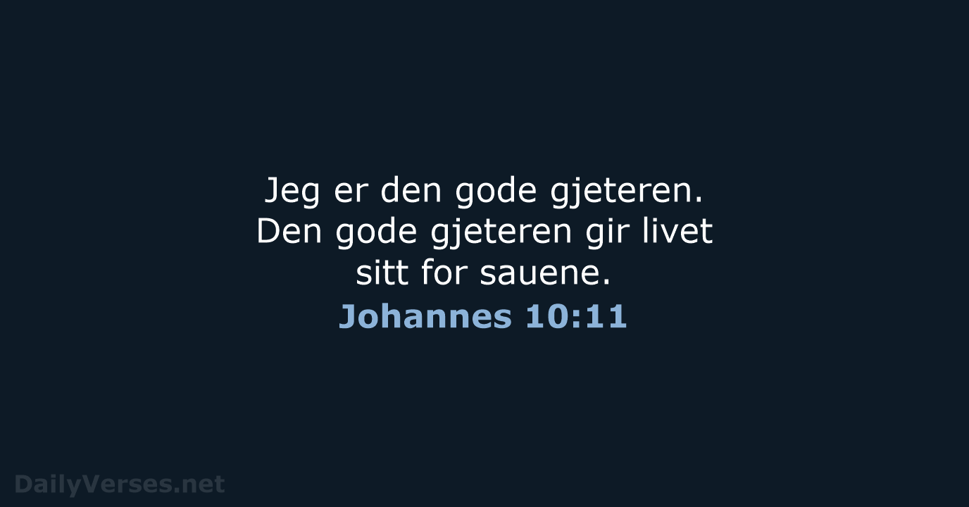 Johannes 10:11 - B2024