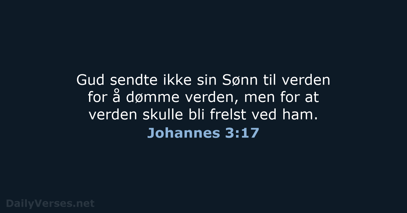 Johannes 3:17 - B2024