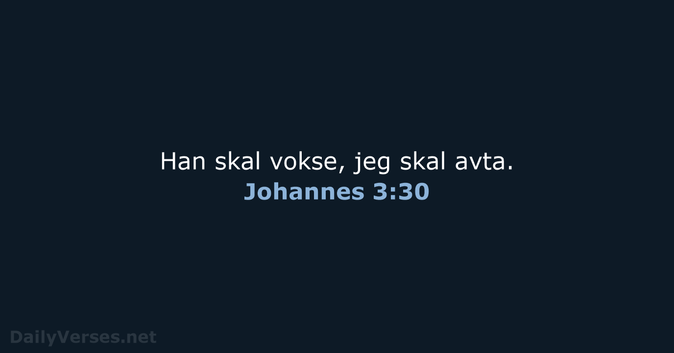 Johannes 3:30 - B2024