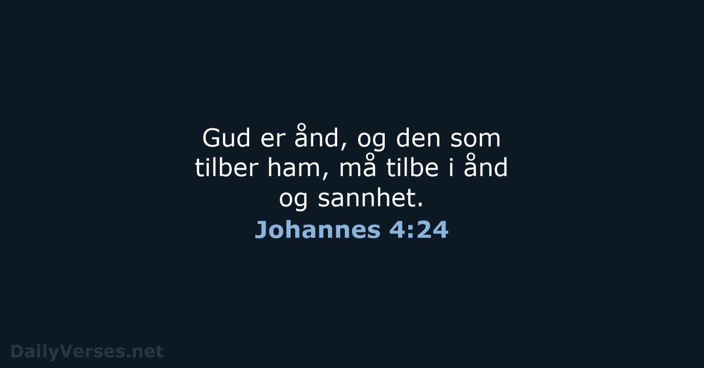 Johannes 4:24 - B2024
