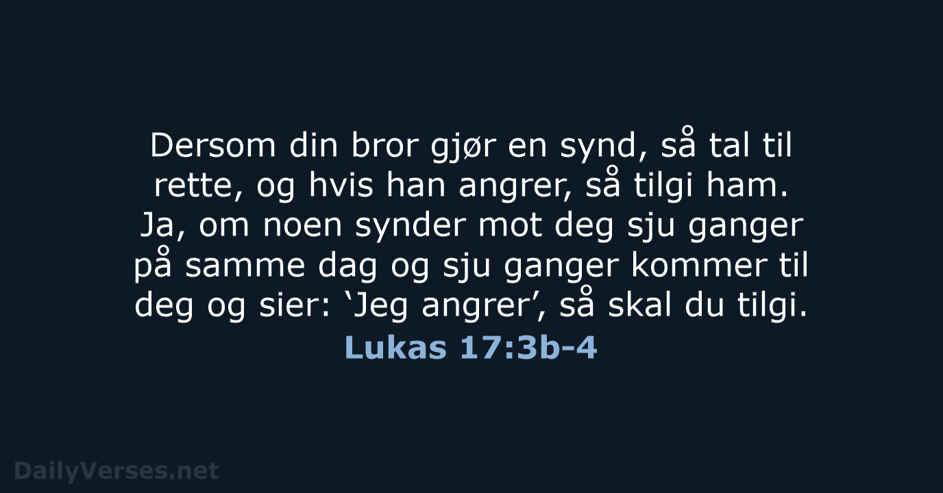 Lukas 17:3b-4 - B2024