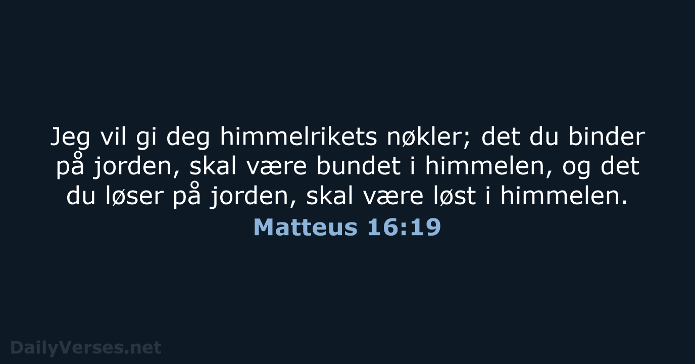 Matteus 16:19 - B2024