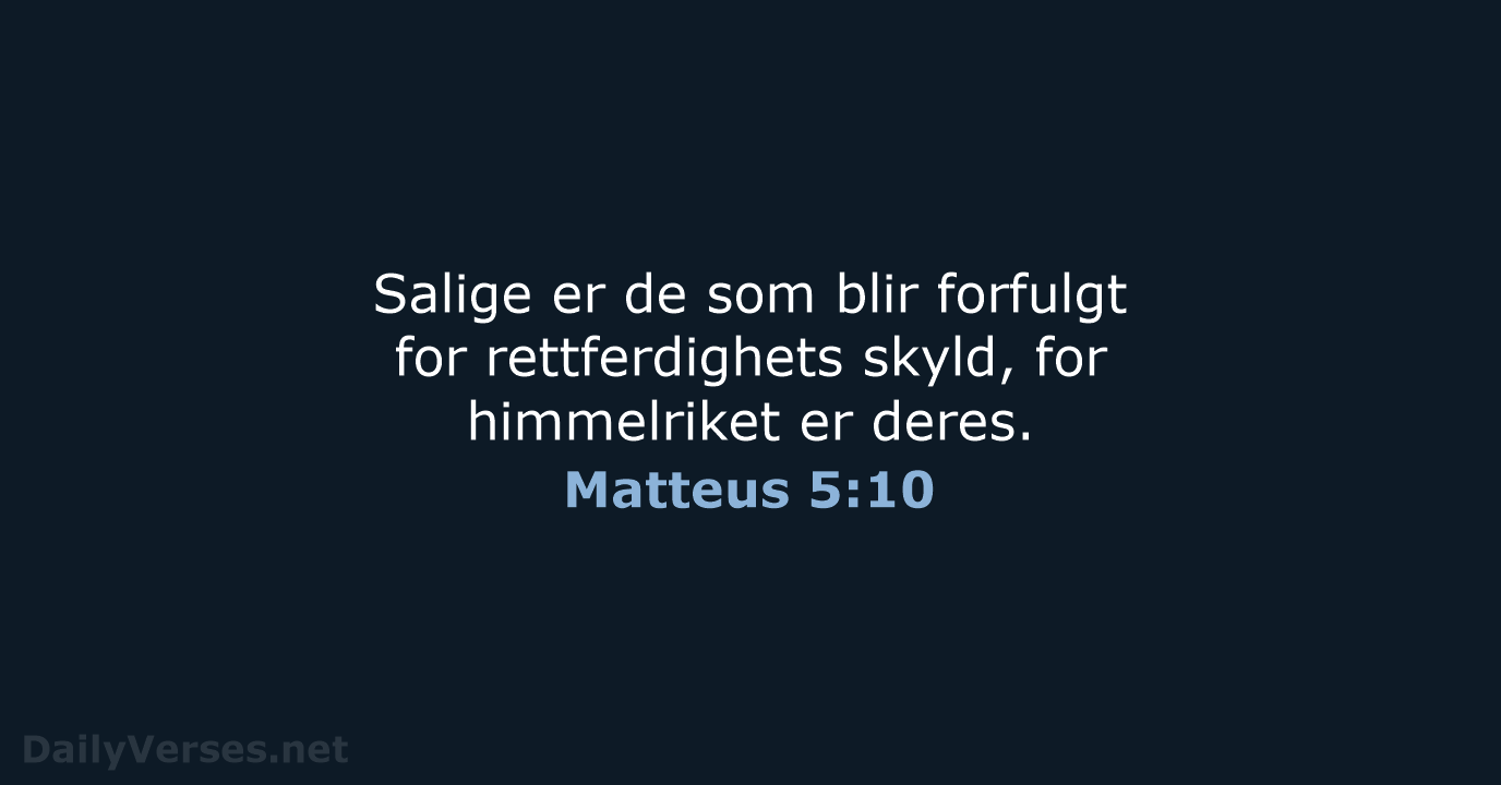 Matteus 5:10 - B2024