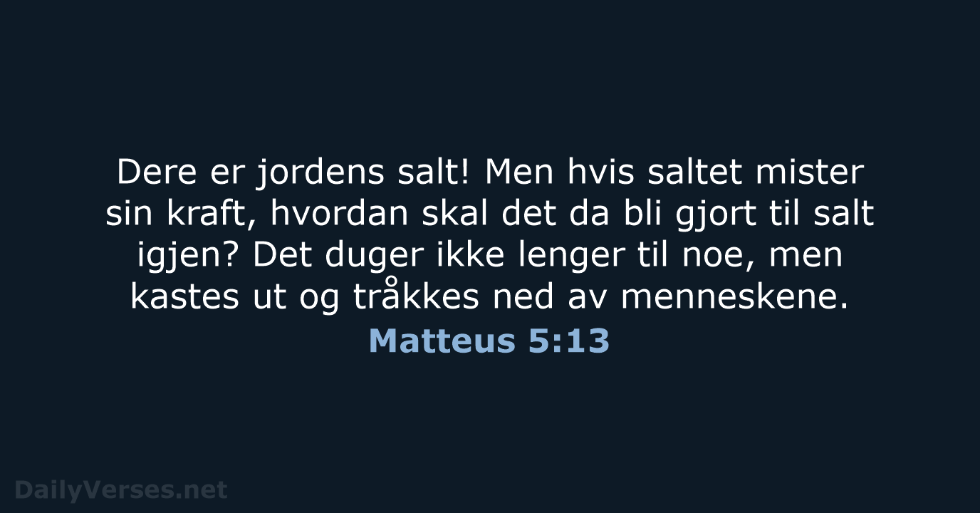 Matteus 5:13 - B2024