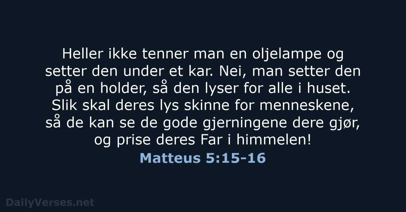 Matteus 5:15-16 - B2024