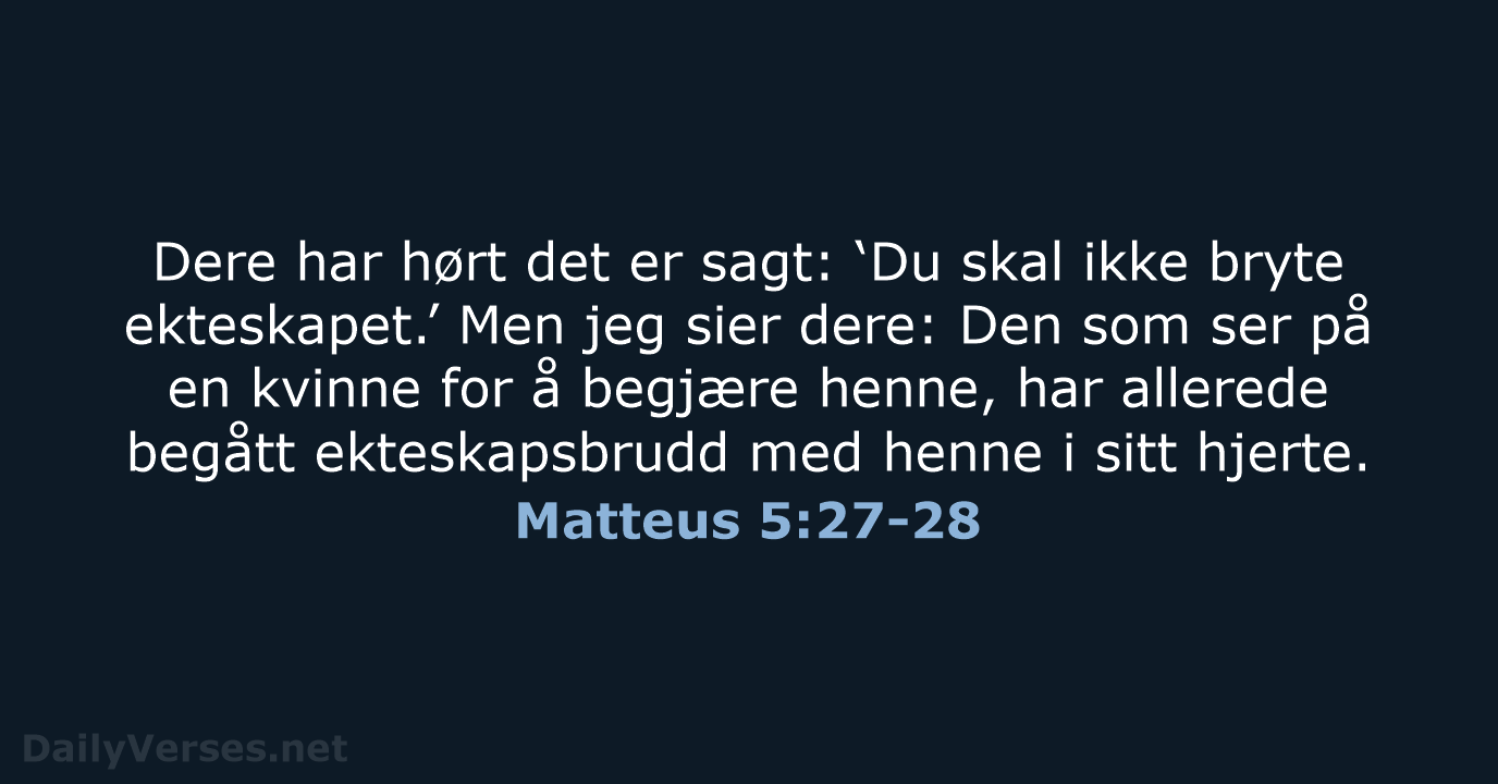 Matteus 5:27-28 - B2024