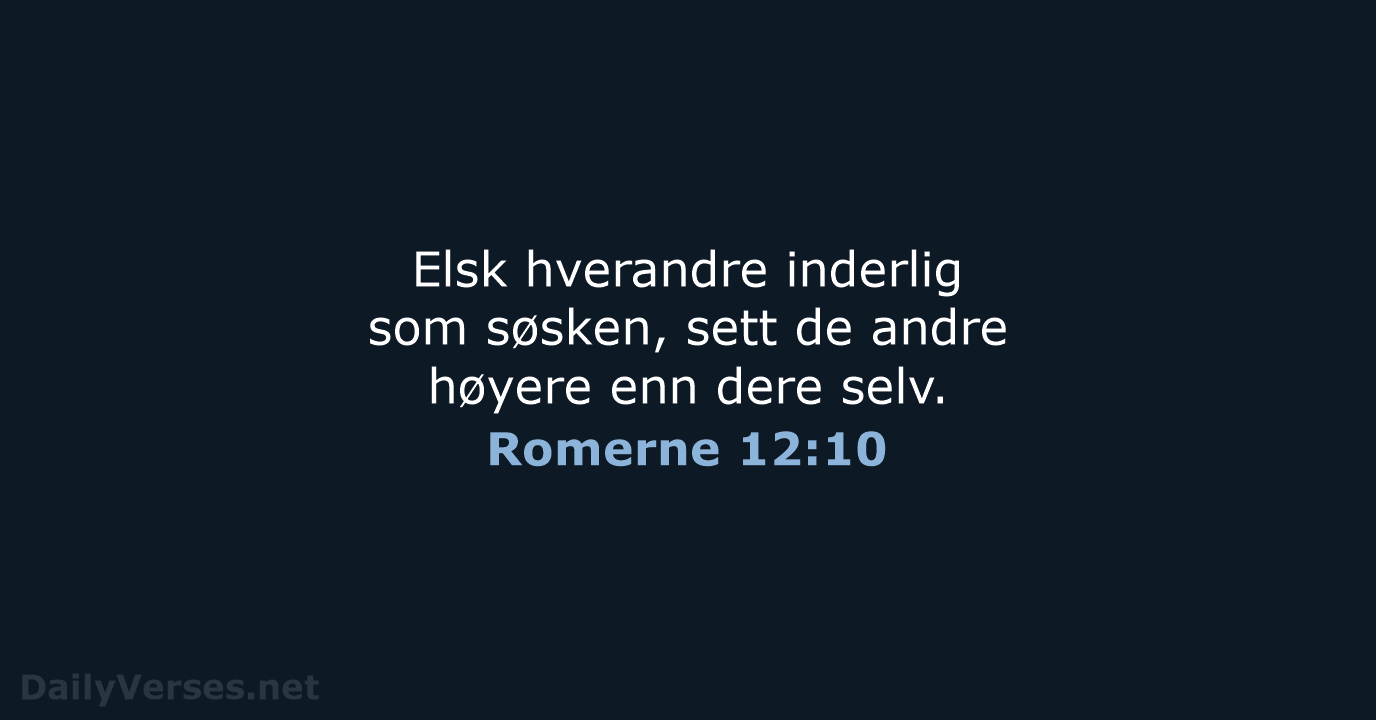 Romerne 12:10 - B2024