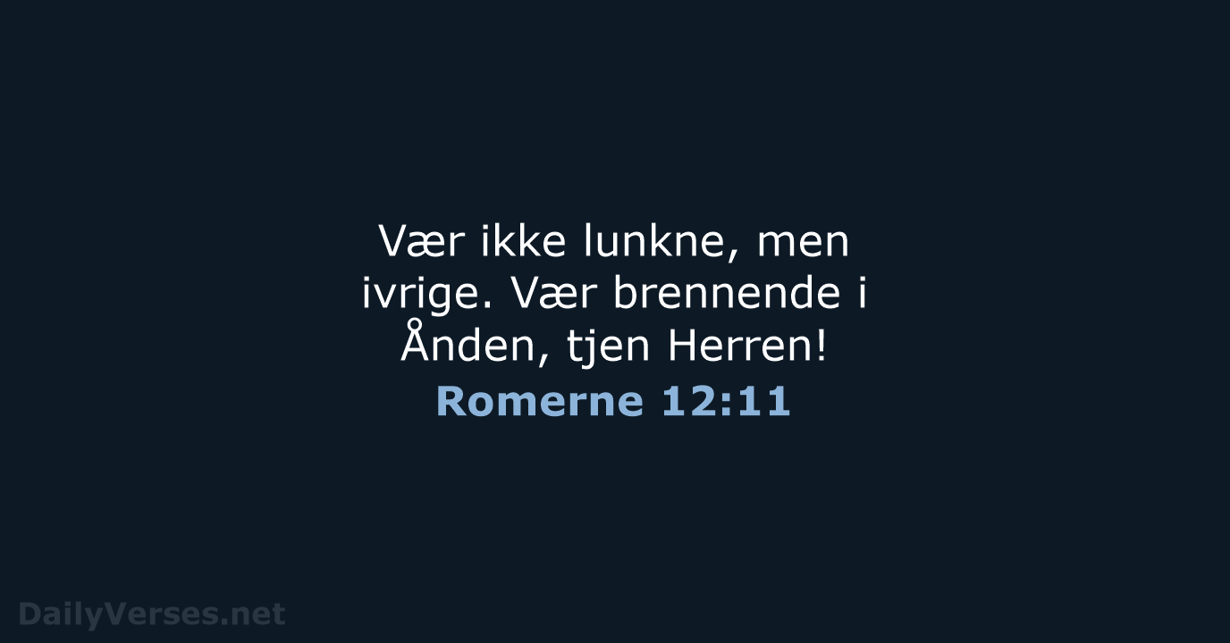 Romerne 12:11 - B2024