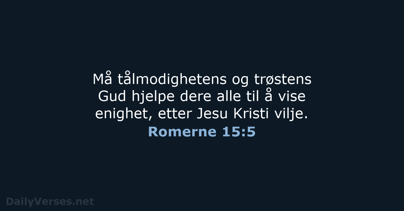 Romerne 15:5 - B2024