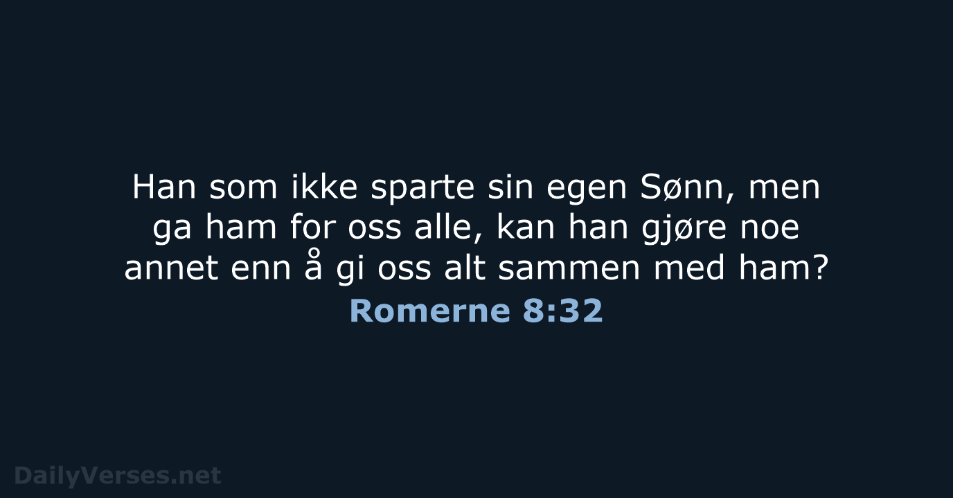 Romerne 8:32 - B2024