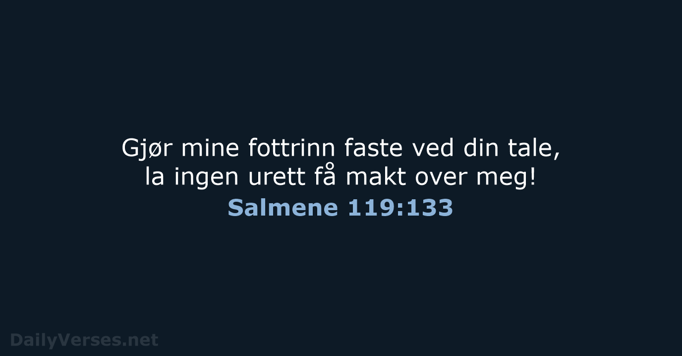 Salmene 119:133 - B2024