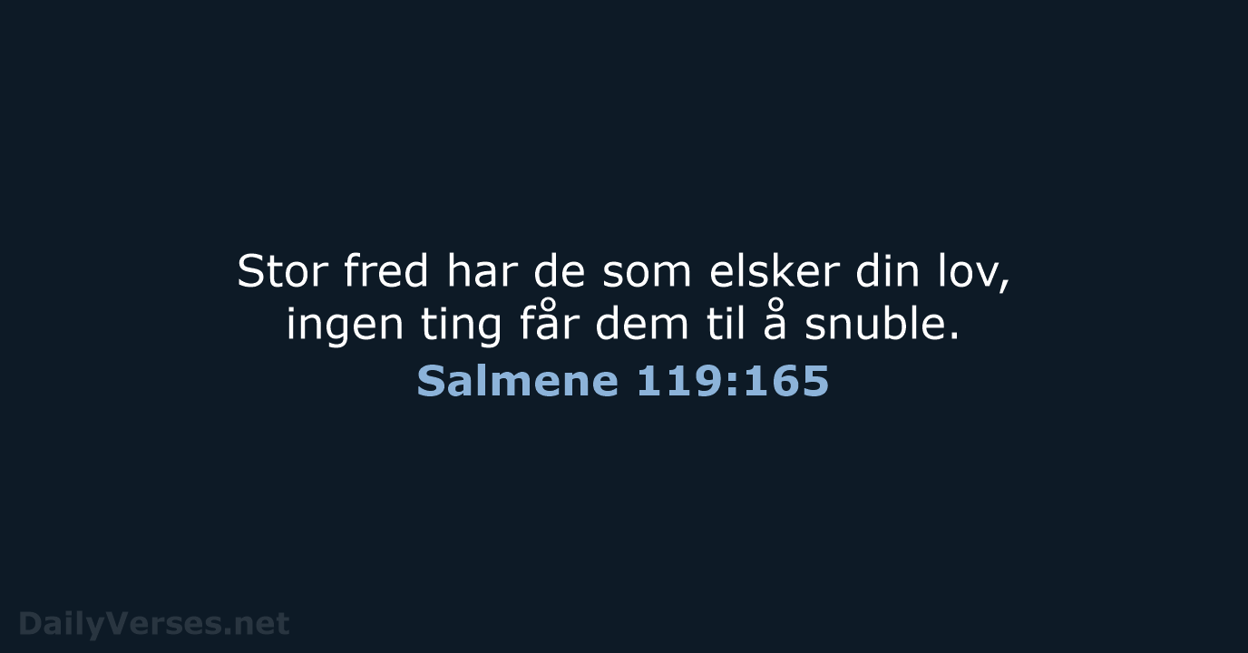 Salmene 119:165 - B2024
