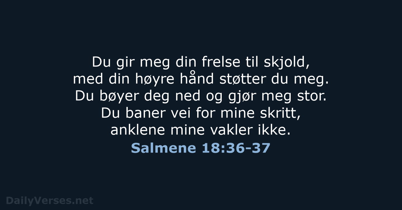 Salmene 18:36-37 - B2024