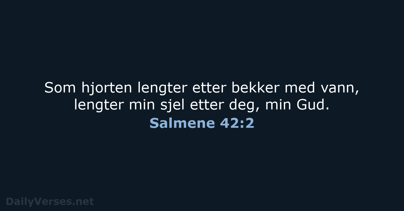 Salmene 42:2 - B2024