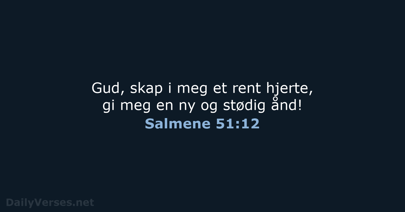 Salmene 51:12 - B2024