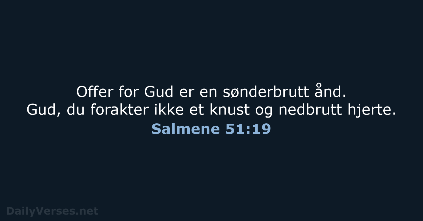 Salmene 51:19 - B2024