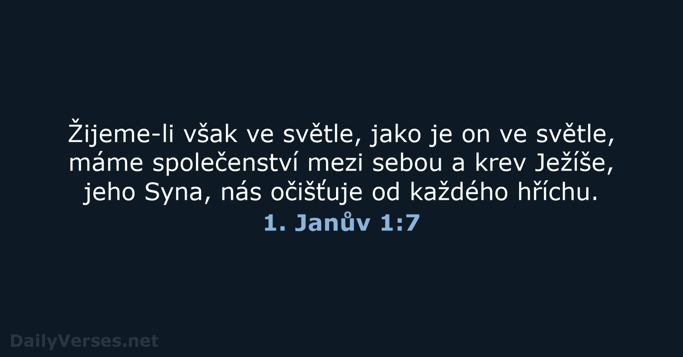 1. Janův 1:7 - B21