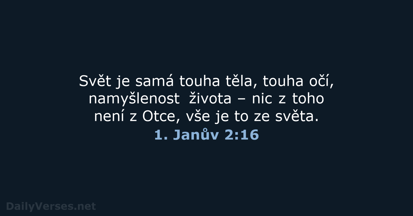 1. Janův 2:16 - B21