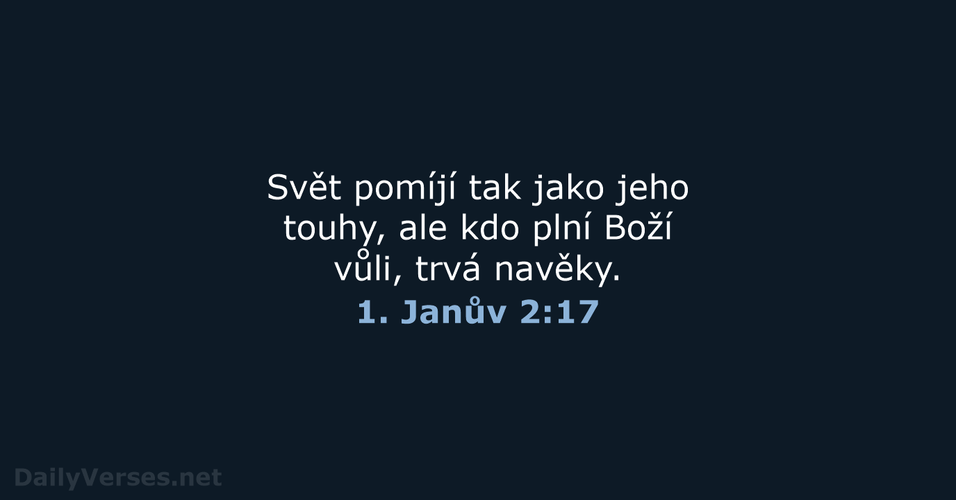 1. Janův 2:17 - B21