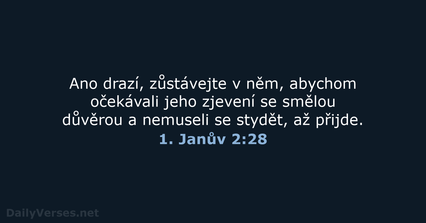 1. Janův 2:28 - B21