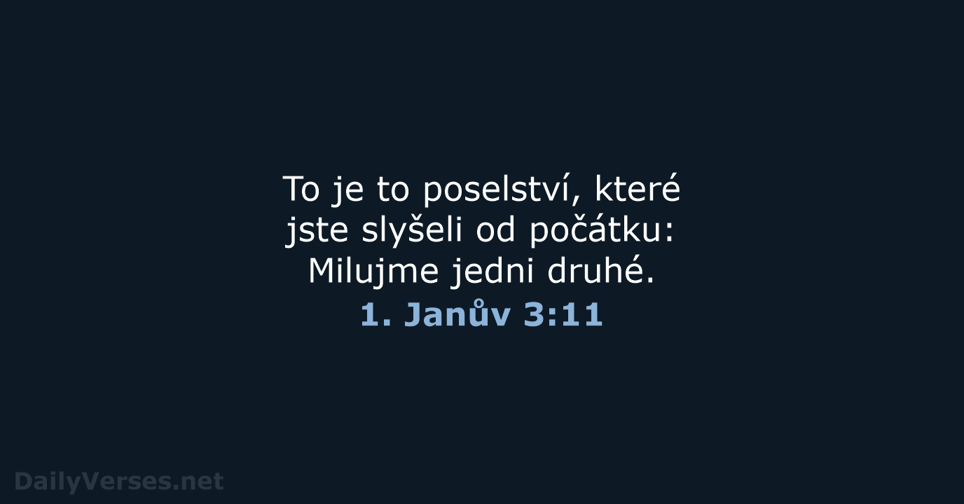 1. Janův 3:11 - B21