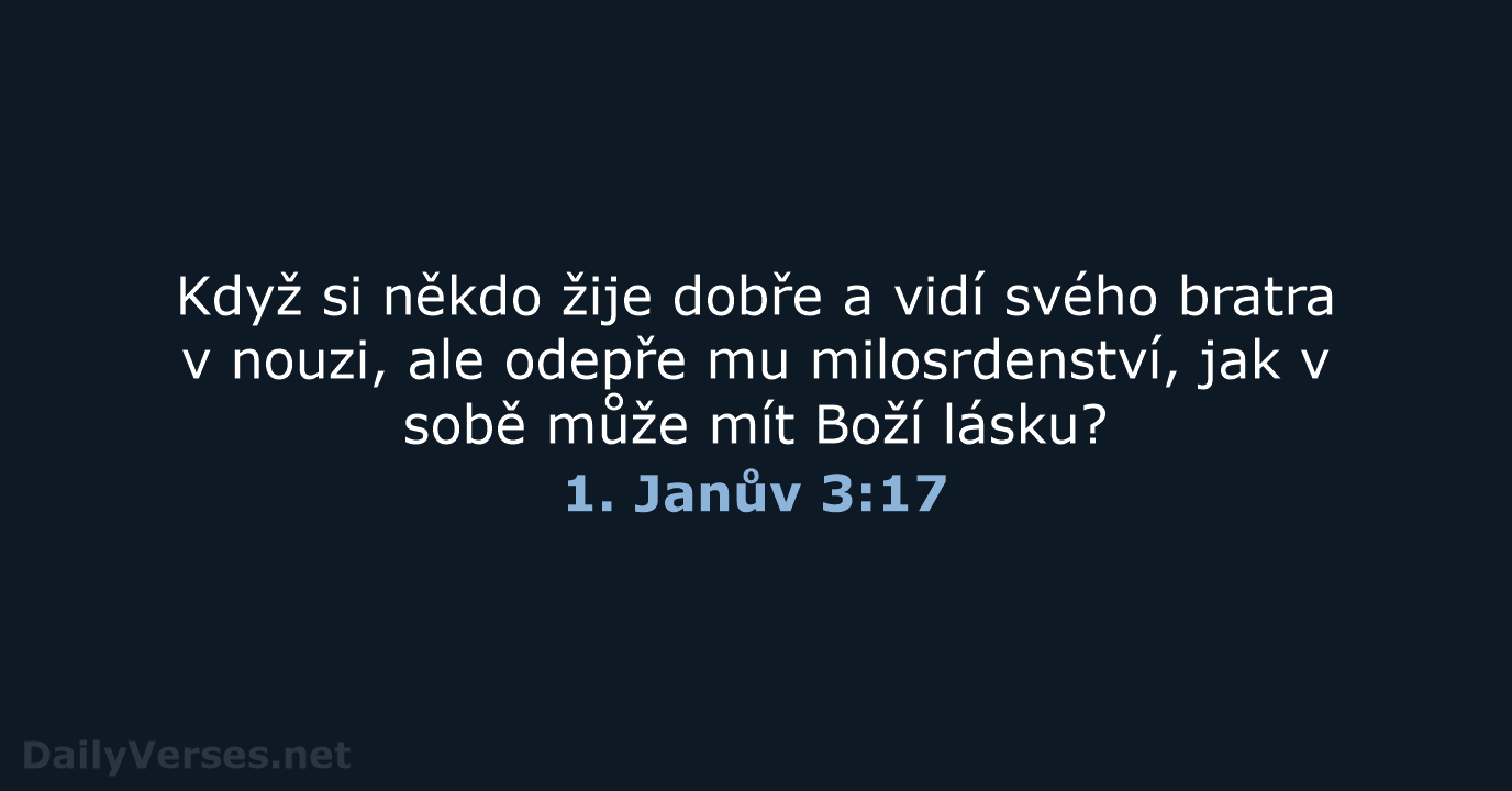 1. Janův 3:17 - B21