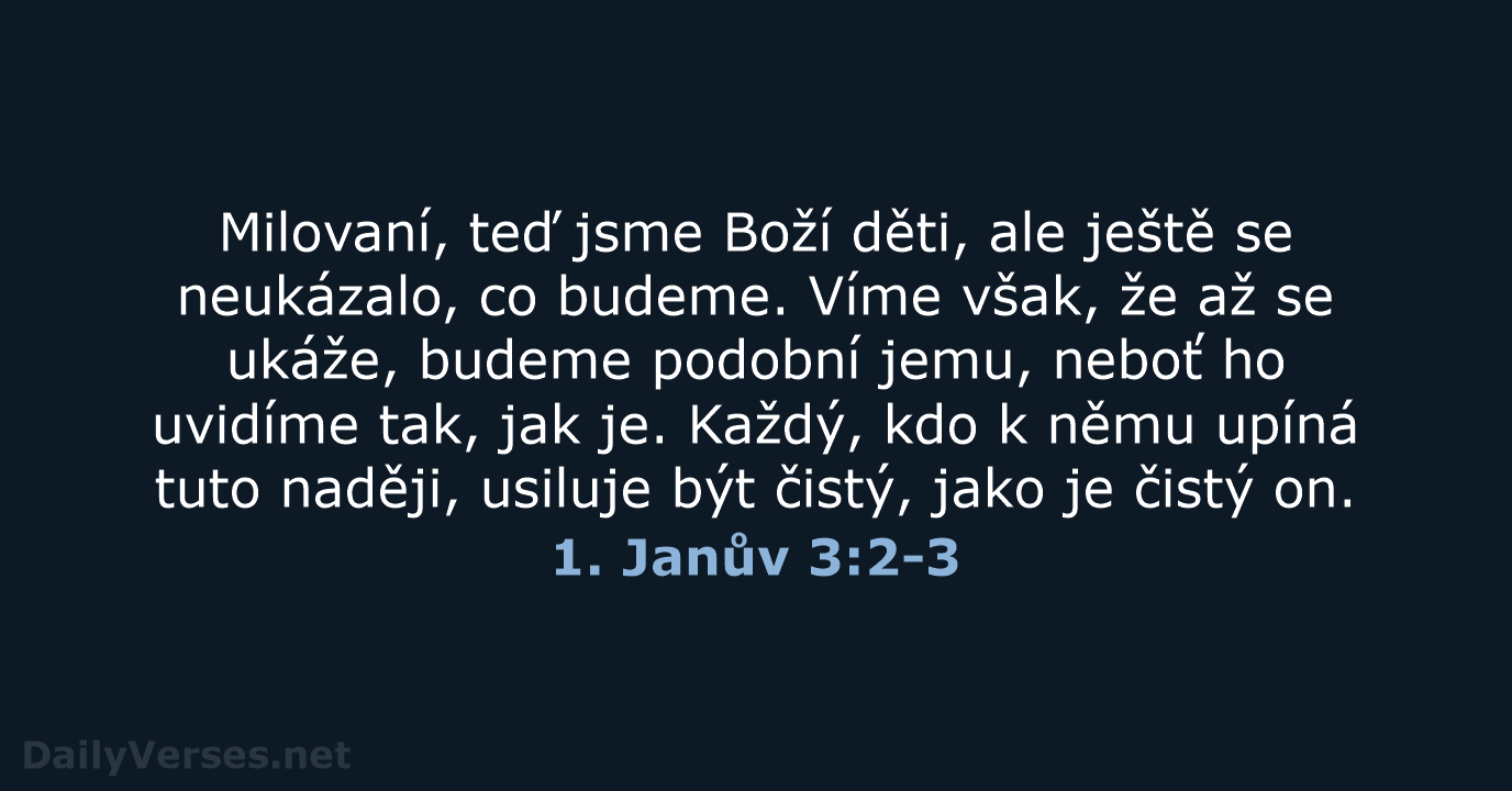 1. Janův 3:2-3 - B21