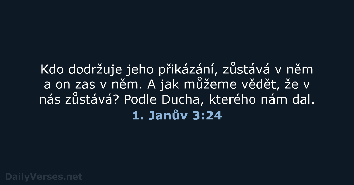 1. Janův 3:24 - B21