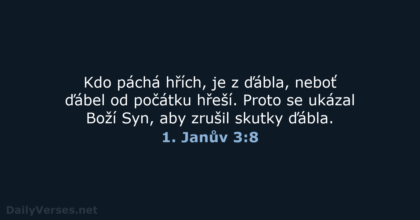 1. Janův 3:8 - B21
