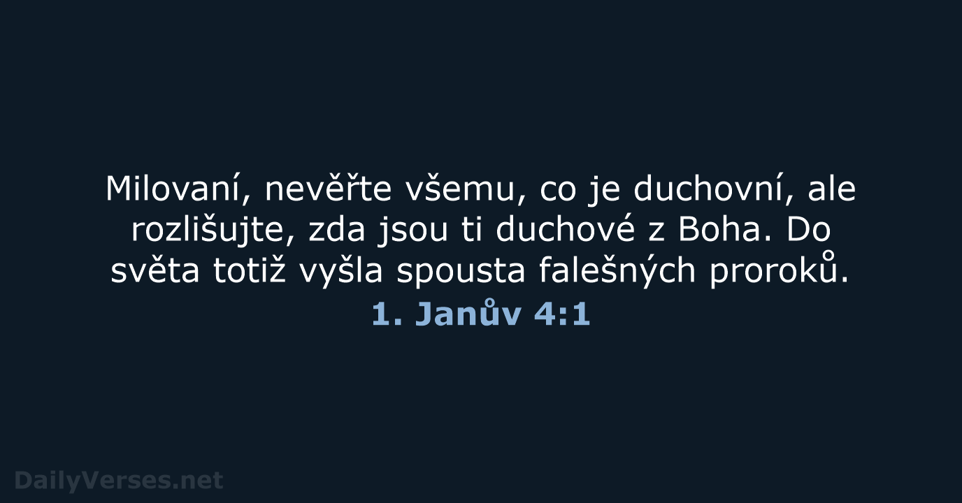 1. Janův 4:1 - B21