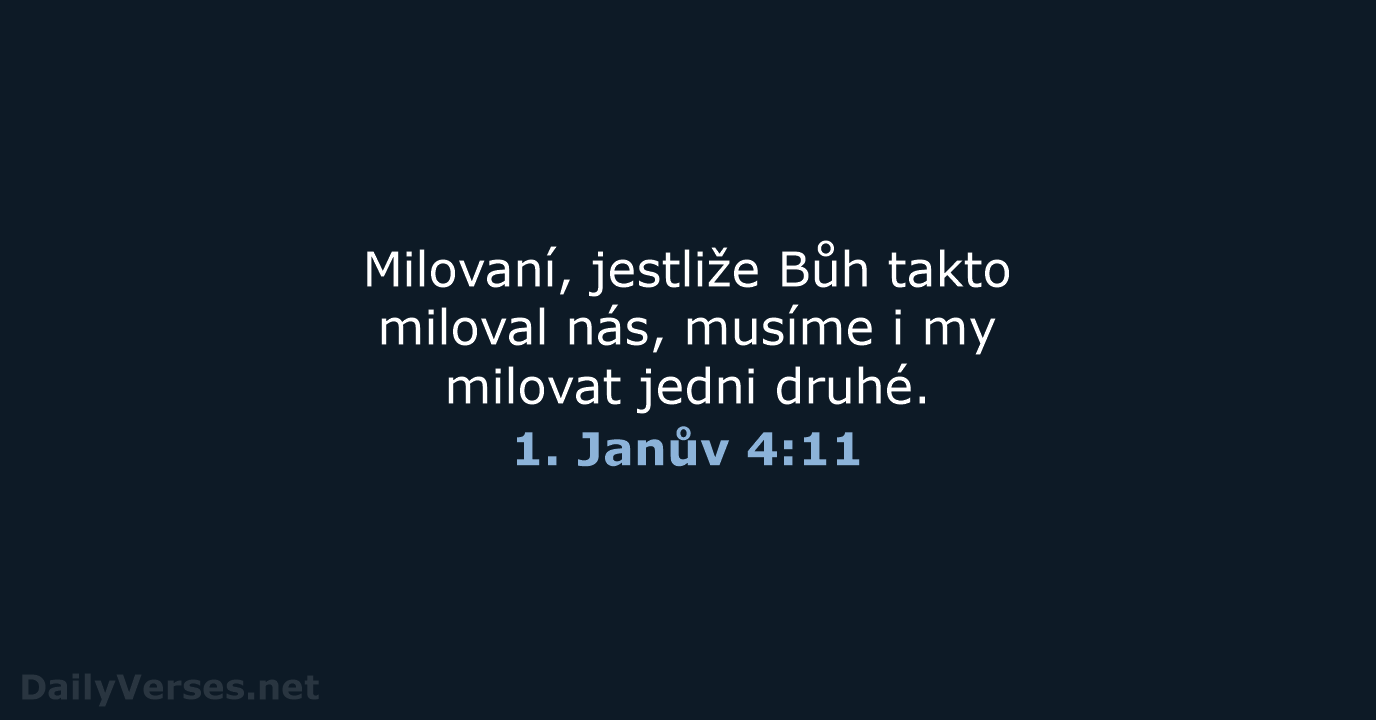 1. Janův 4:11 - B21