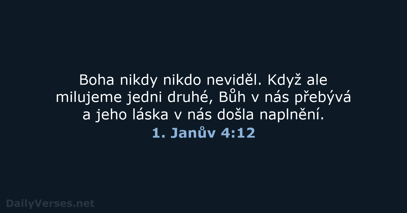 1. Janův 4:12 - B21
