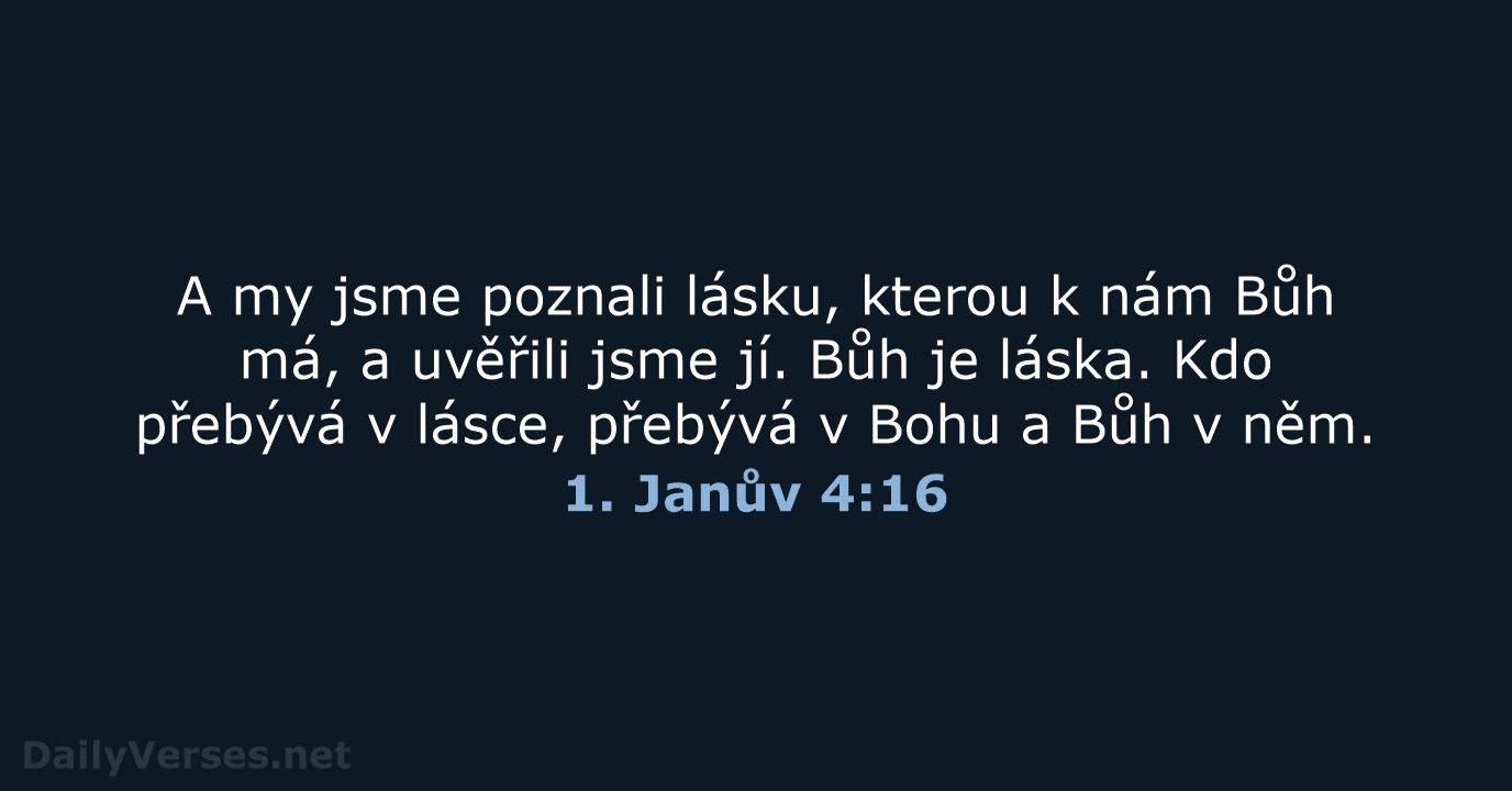 1. Janův 4:16 - B21