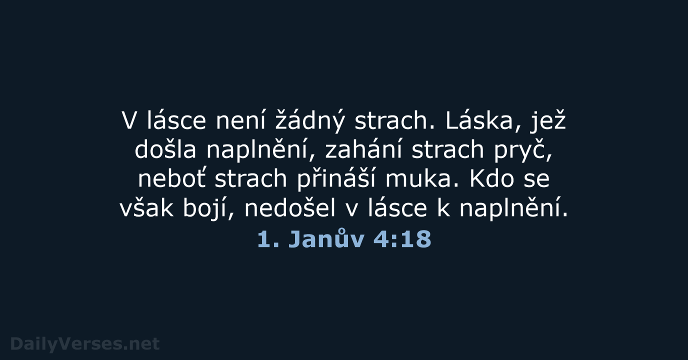 1. Janův 4:18 - B21