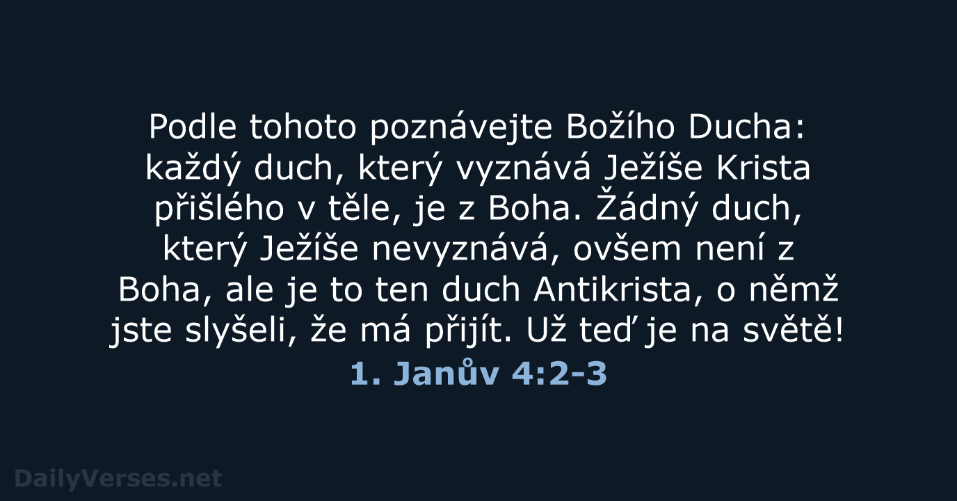 1. Janův 4:2-3 - B21