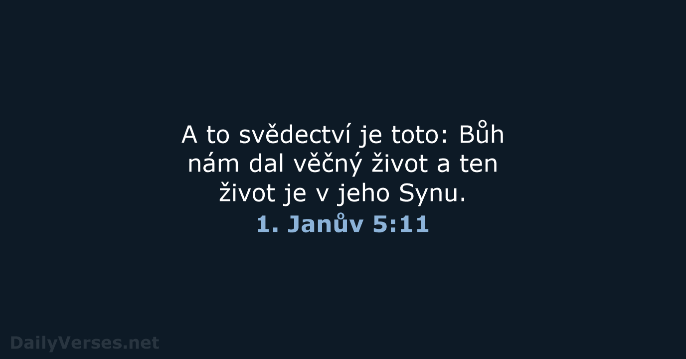 1. Janův 5:11 - B21