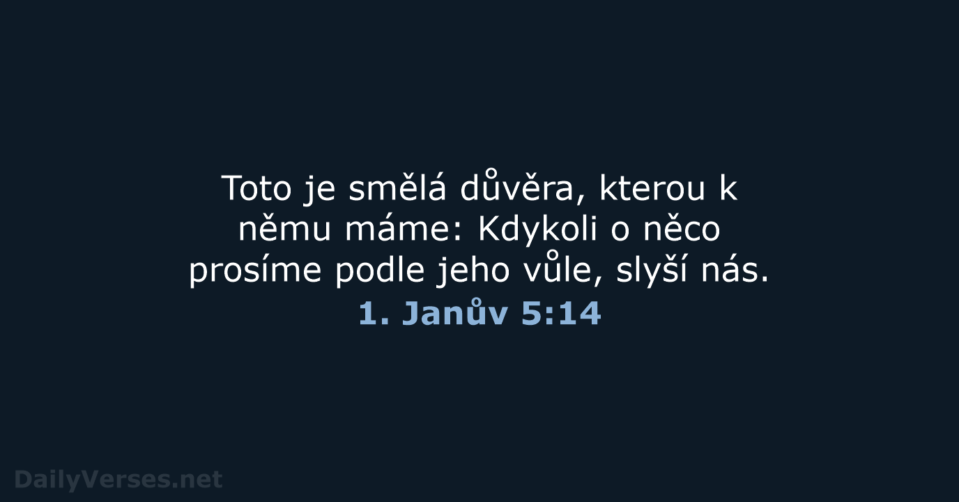 1. Janův 5:14 - B21