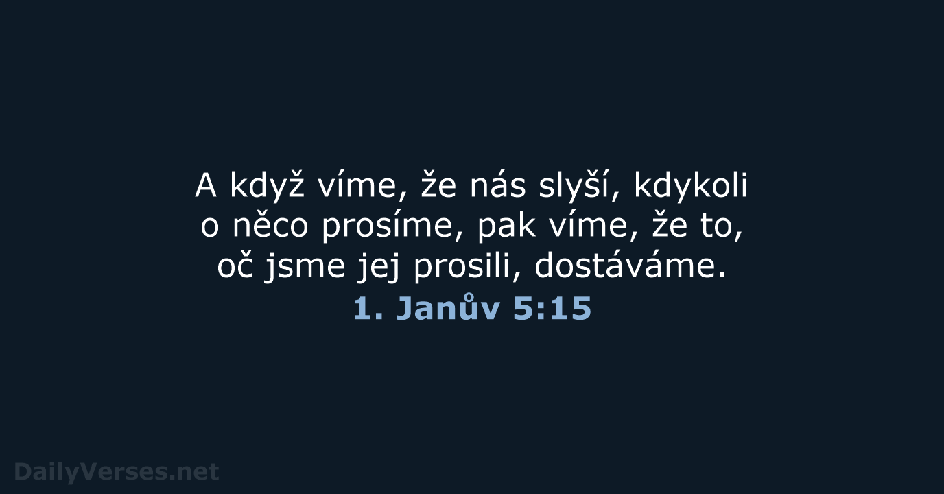 1. Janův 5:15 - B21