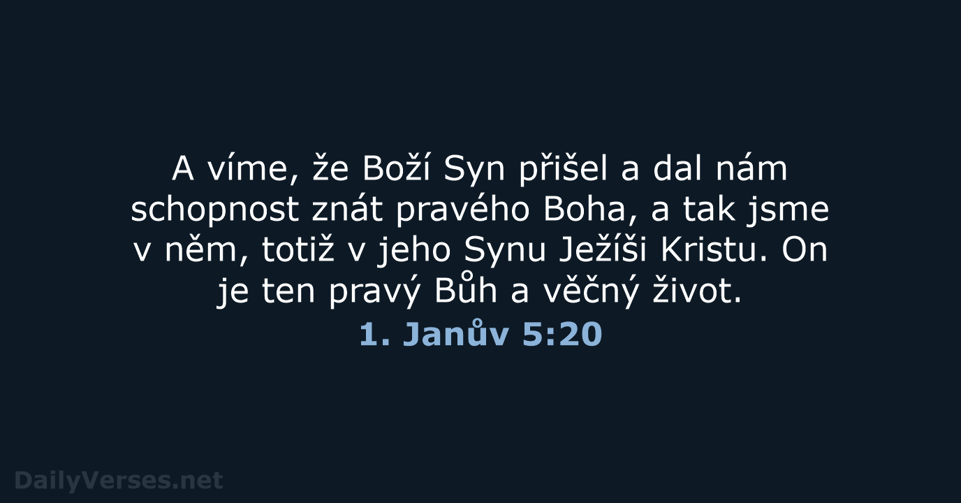 1. Janův 5:20 - B21