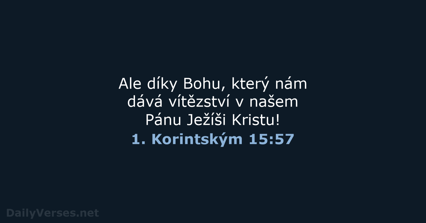 1. Korintským 15:57 - B21