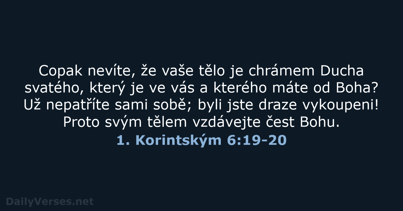1. Korintským 6:19-20 - B21