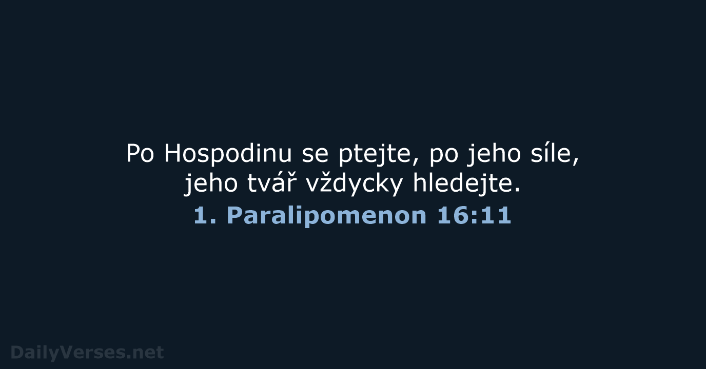 1. Paralipomenon 16:11 - B21