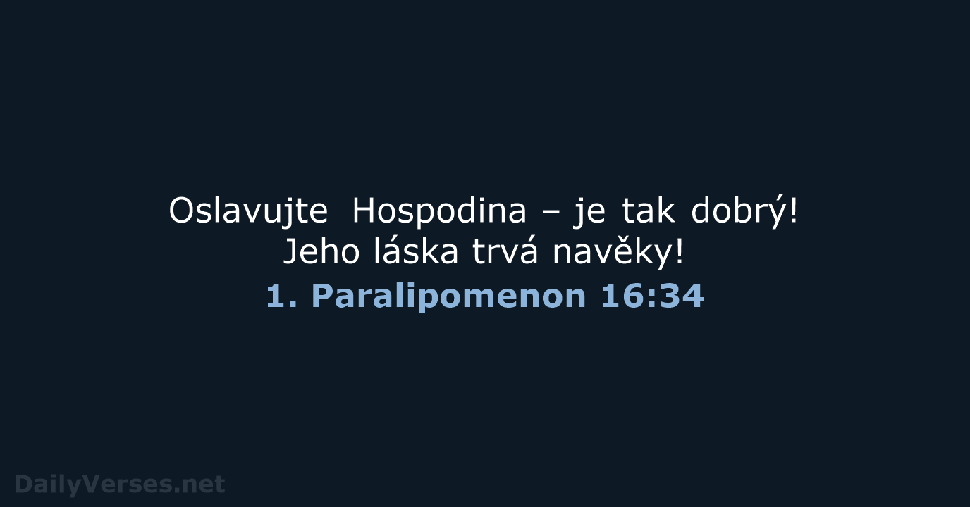 1. Paralipomenon 16:34 - B21
