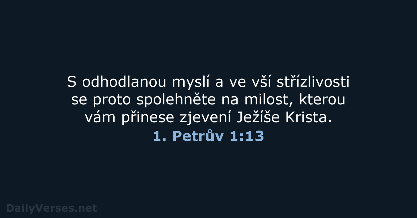 1. Petrův 1:13 - B21